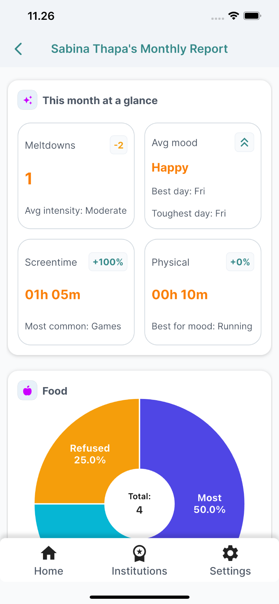 Autism Captain app screen 22