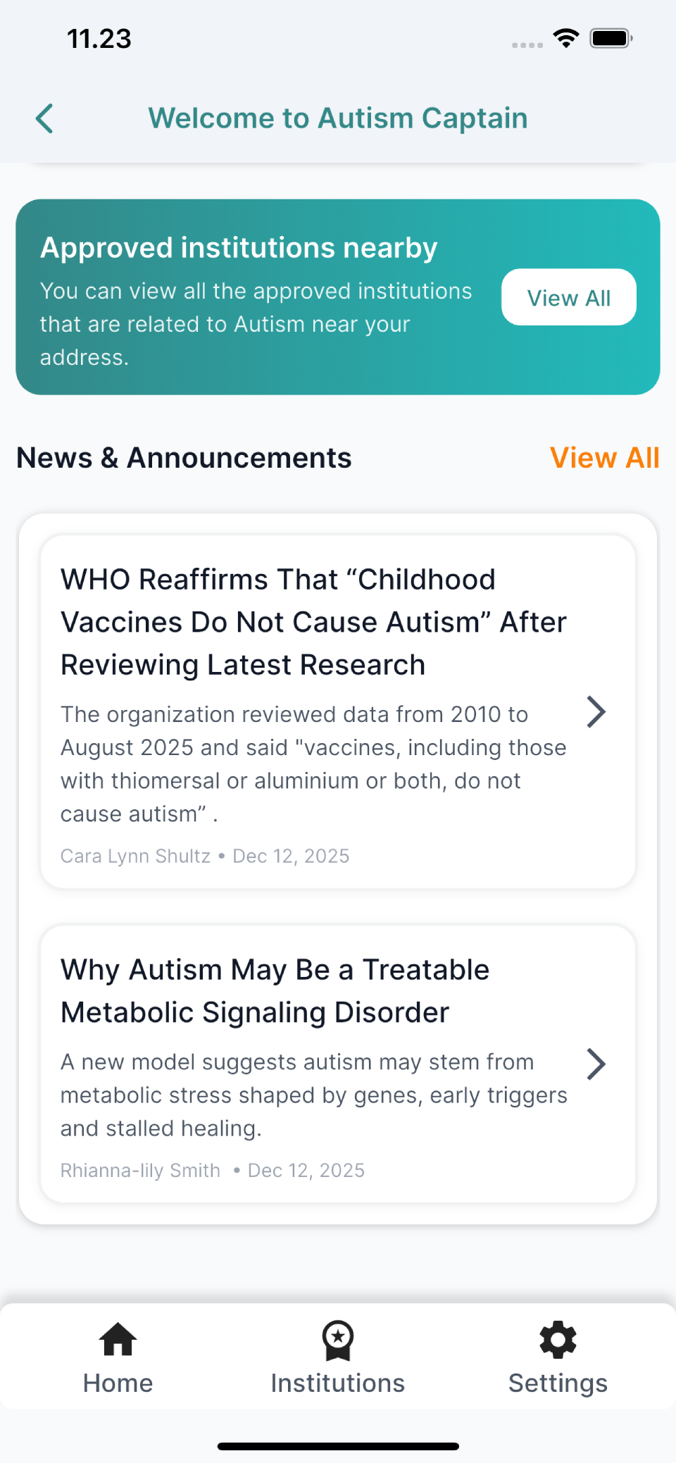 Autism Captain app screen 6